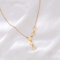 Collar de Corazón en Oro y Plata