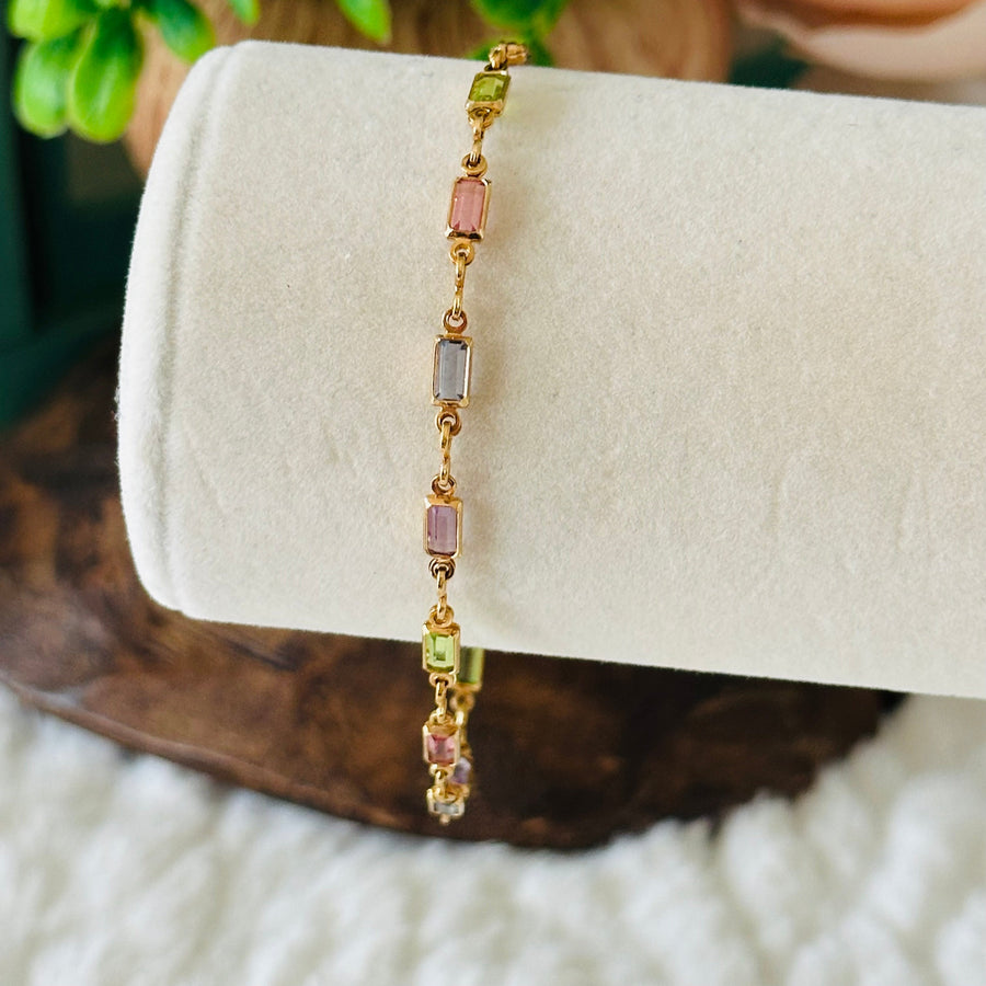 Pulsera Isabella de Piedra de Zirconia Multicolor