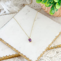 Collar Violetta de Amatista Baguette