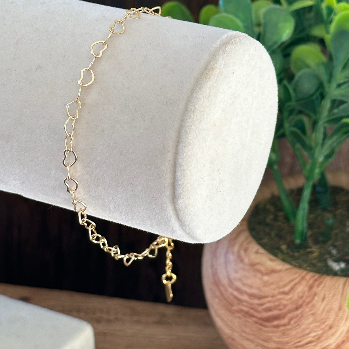 Pulsera Mea de Eslabones de Corazón