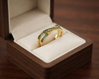 Anillo Flujo de Esmeralda