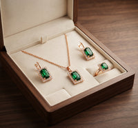 Set de Joyería Sylvara Greenveil