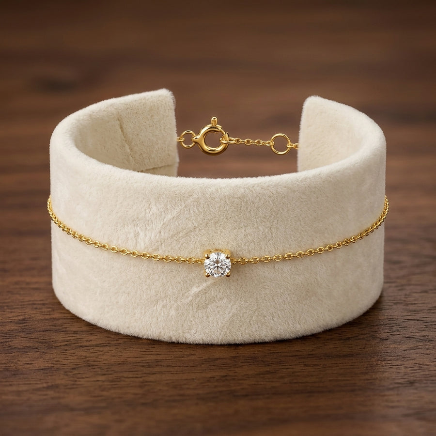 Pulsera Caroline de Piedra Moissanita
