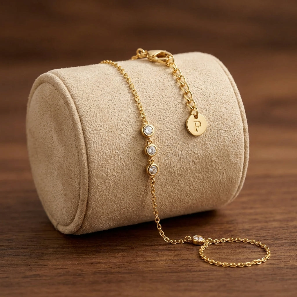 Pulsera de Mano con Cuentas