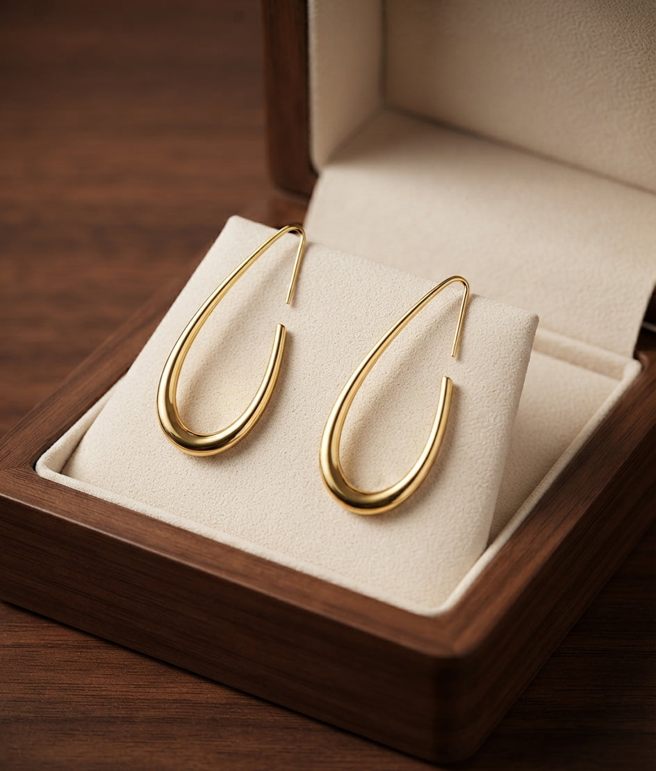 Aretes de Aro Soleados