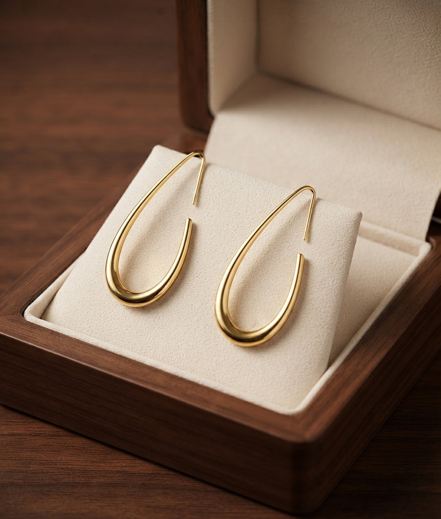 Aretes de Aro Soleados