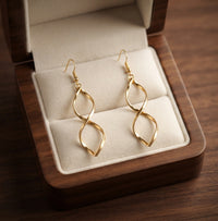Aretes Colgantes de Espiral