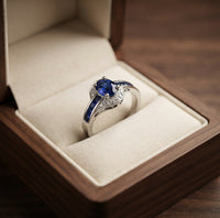 Anillo Flujo de Zafiro