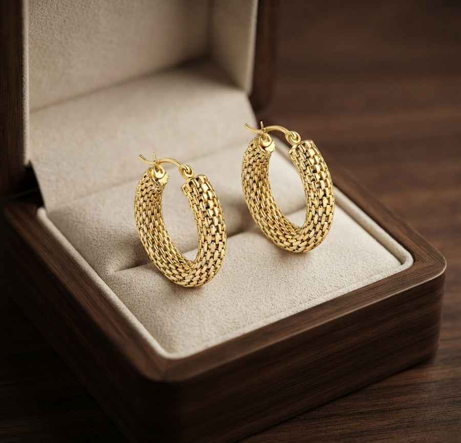 Aretes de Aro Marea Dorada