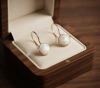 Aretes de Ópalo Resplandor Estilo Antiguo