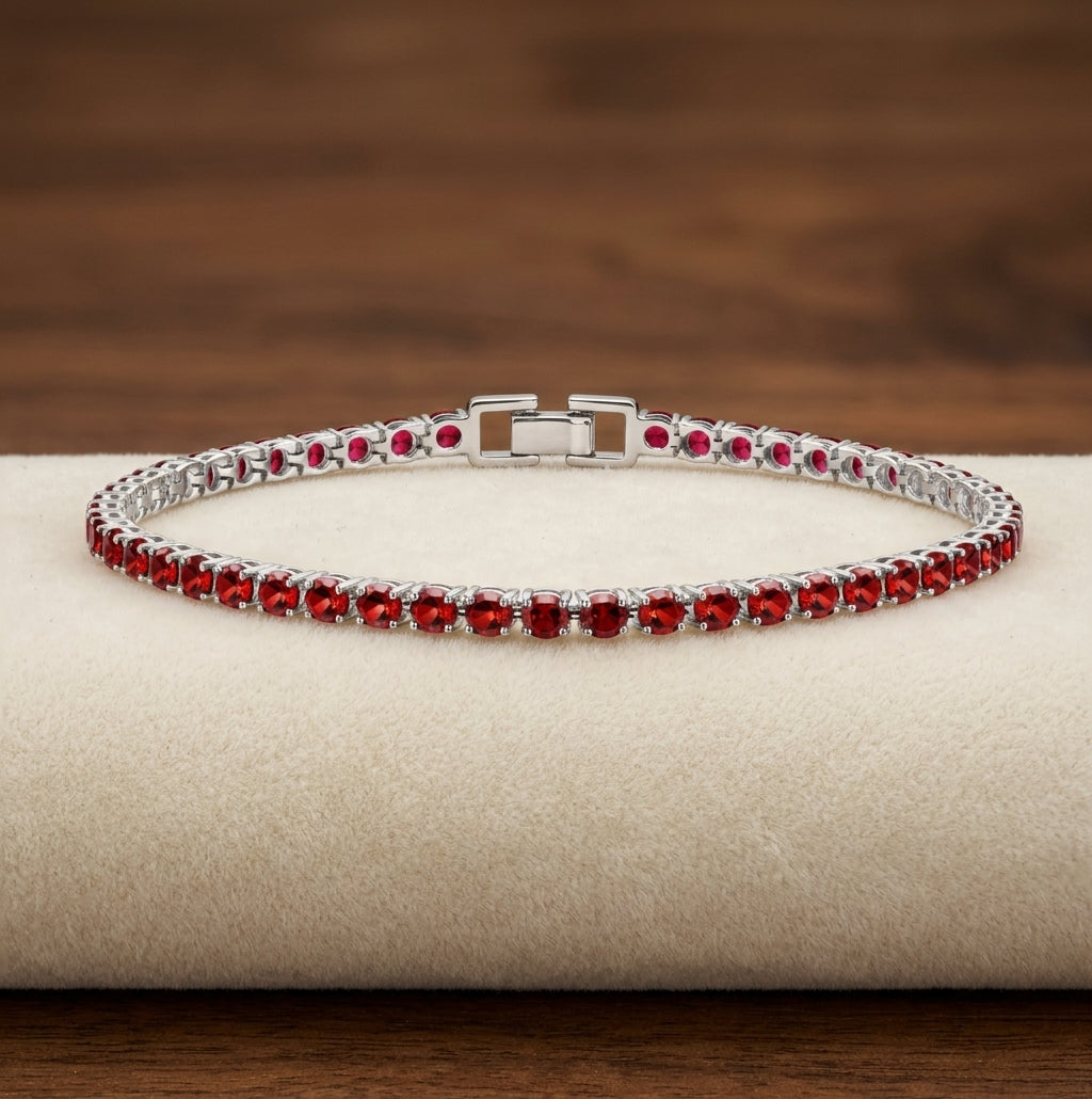 Pulsera de Tenis de Rubí