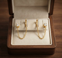 Aretes Adella de Cadena