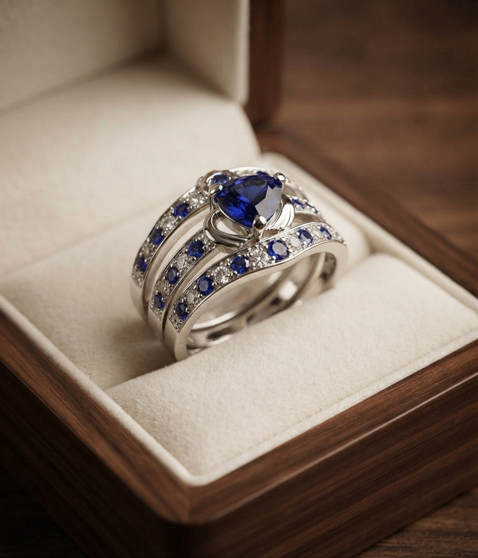 Set de Anillos Lux Azura Eterno