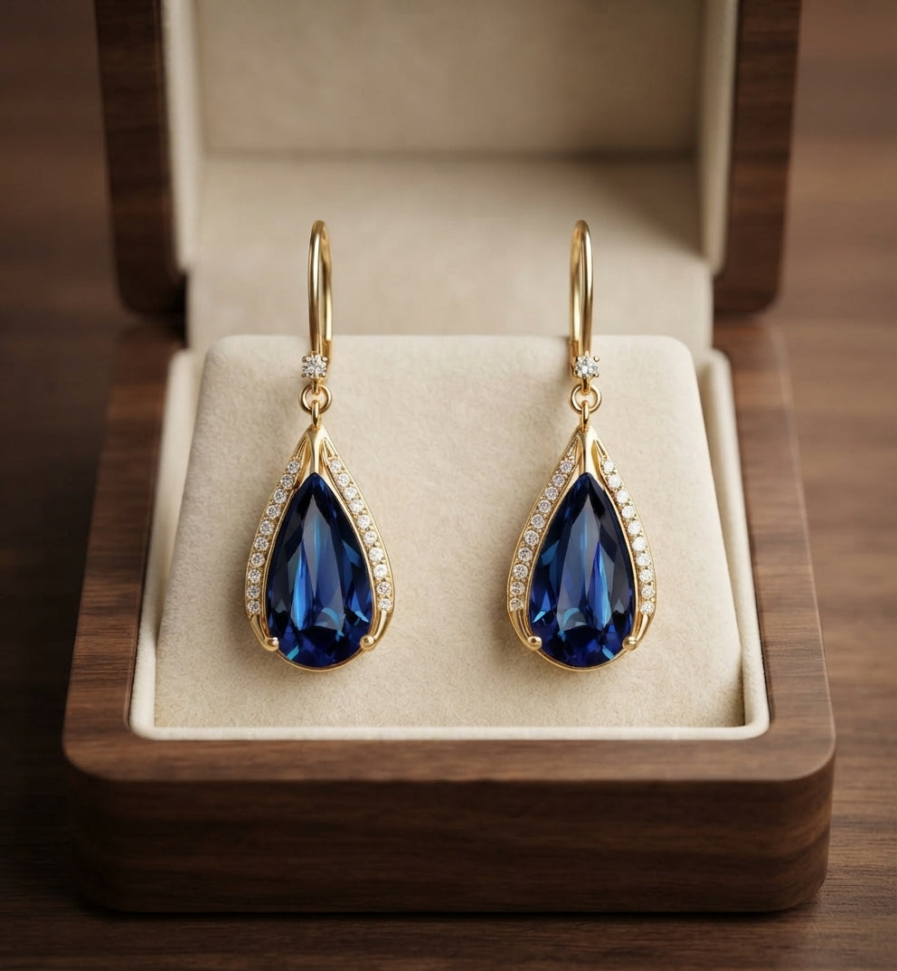 Aretes Azura de Gota