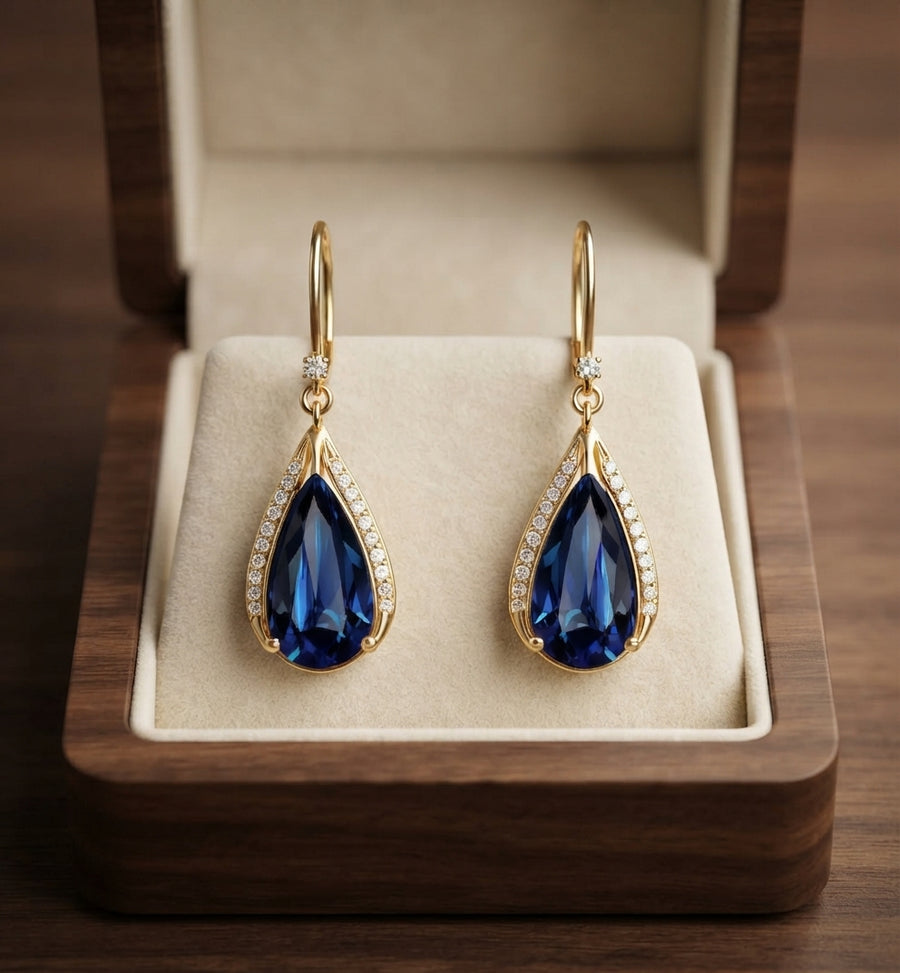 Aretes Azura de Gota