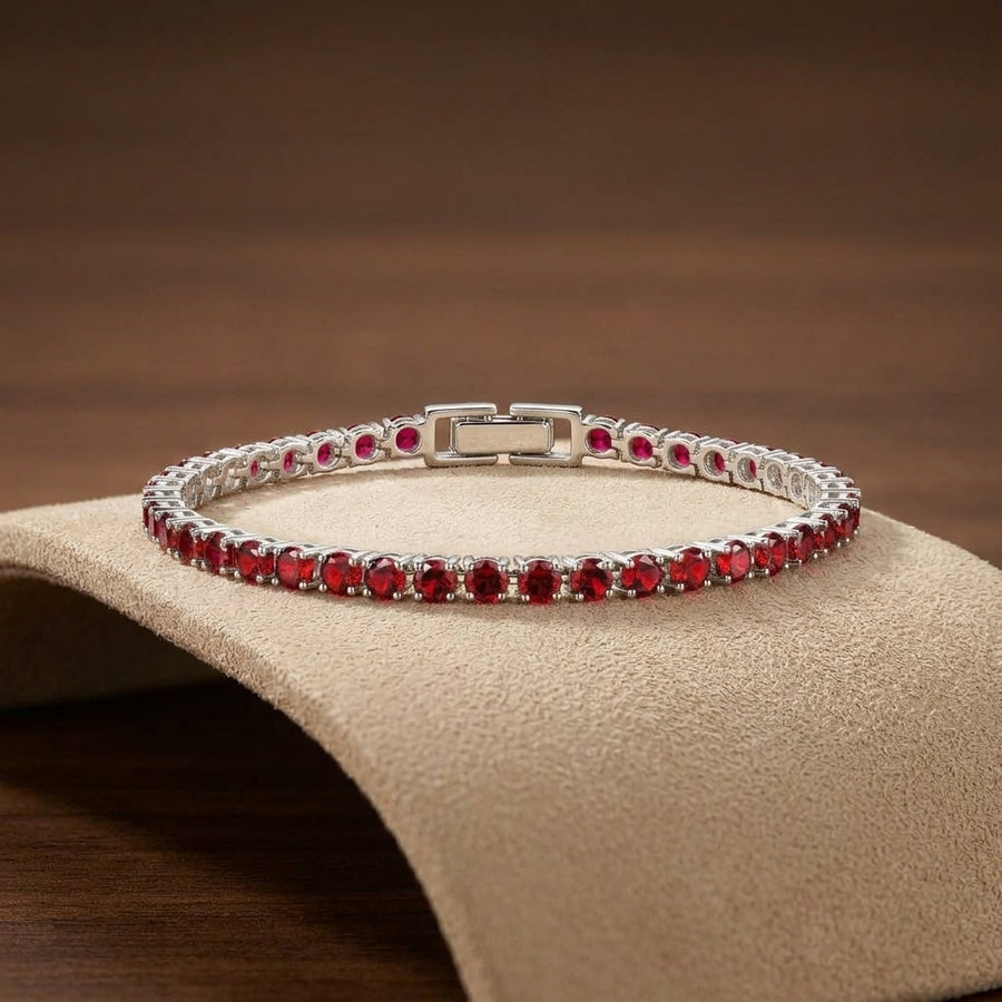 Pulsera de Tenis de Rubí