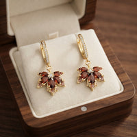 Aretes Leafshine de Zirconia