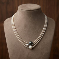Collar Vintage de Perla de Agua Dulce