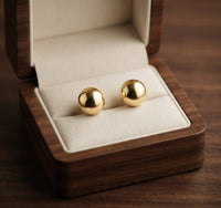 Aretes de Botón de Esfera