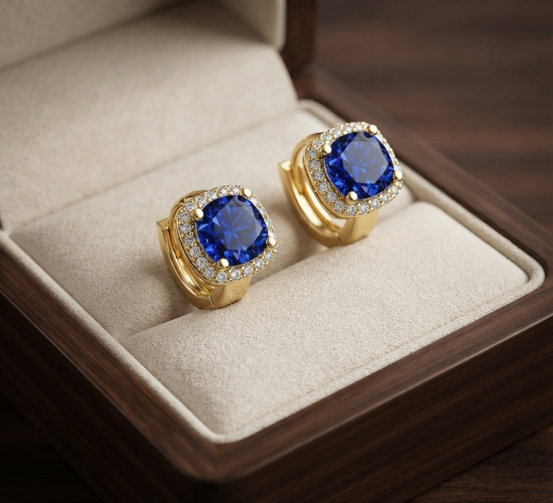 Aretes Nadine de Zafiro