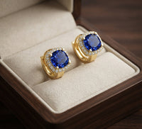 Aretes Nadine de Zafiro
