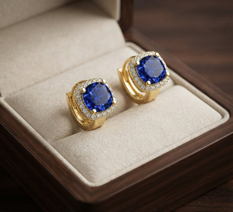 Aretes Nadine de Zafiro