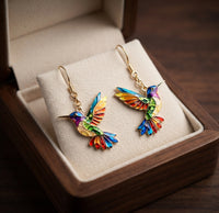 Aretes de Colibrí Coloridos