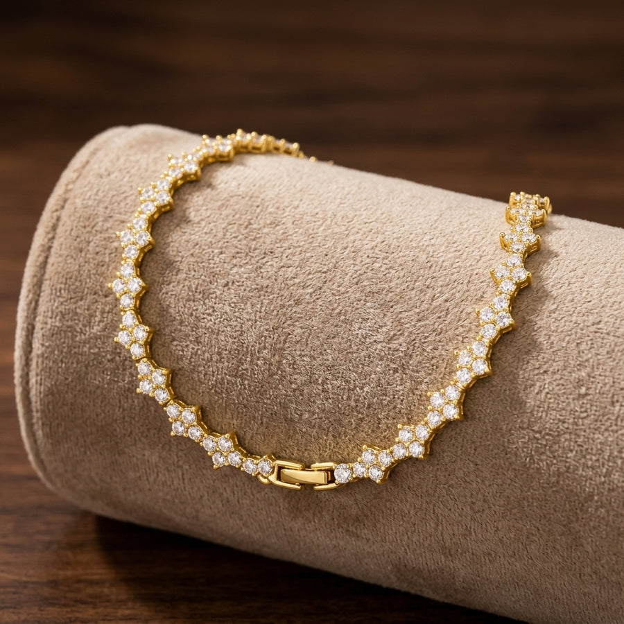 Pulsera de Tenis Clásica de Racimo