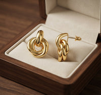 Aretes Statement Entrelazados