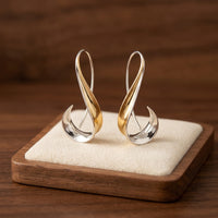 Aretes Colgantes Dorados Vintage