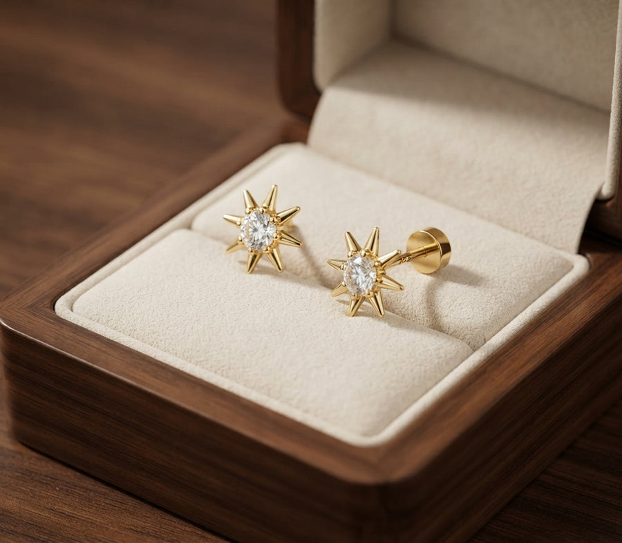 Aretes Sol Radiante