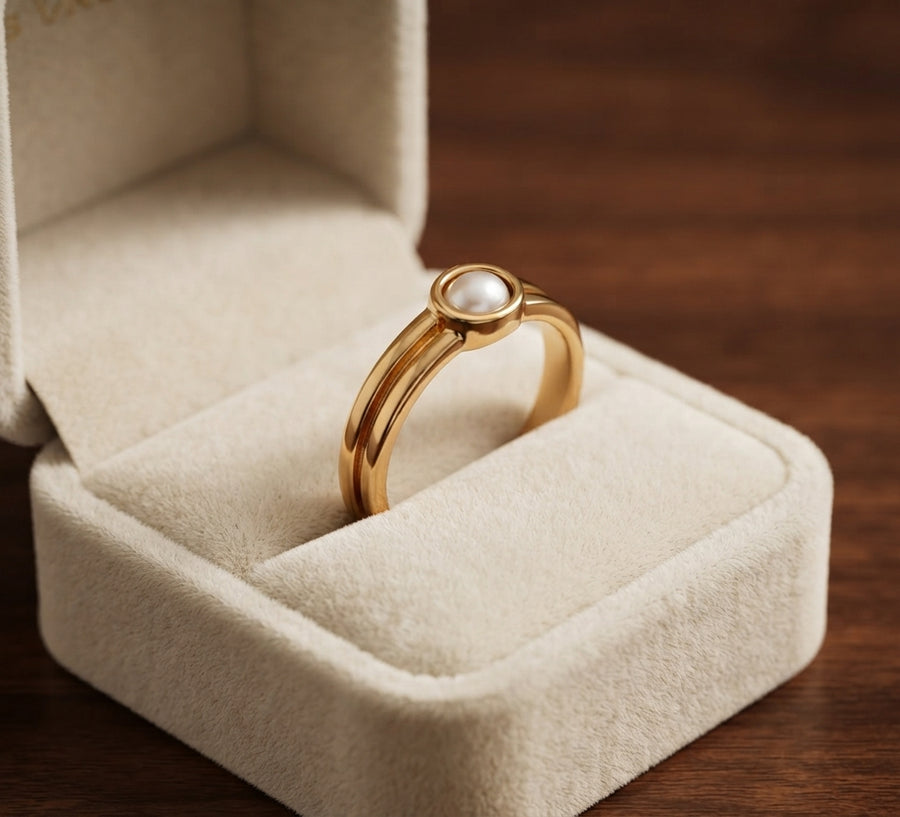 Anillo Lunara de Perla
