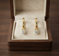 Set de Aretes de Piedra Lágrimas de Luna