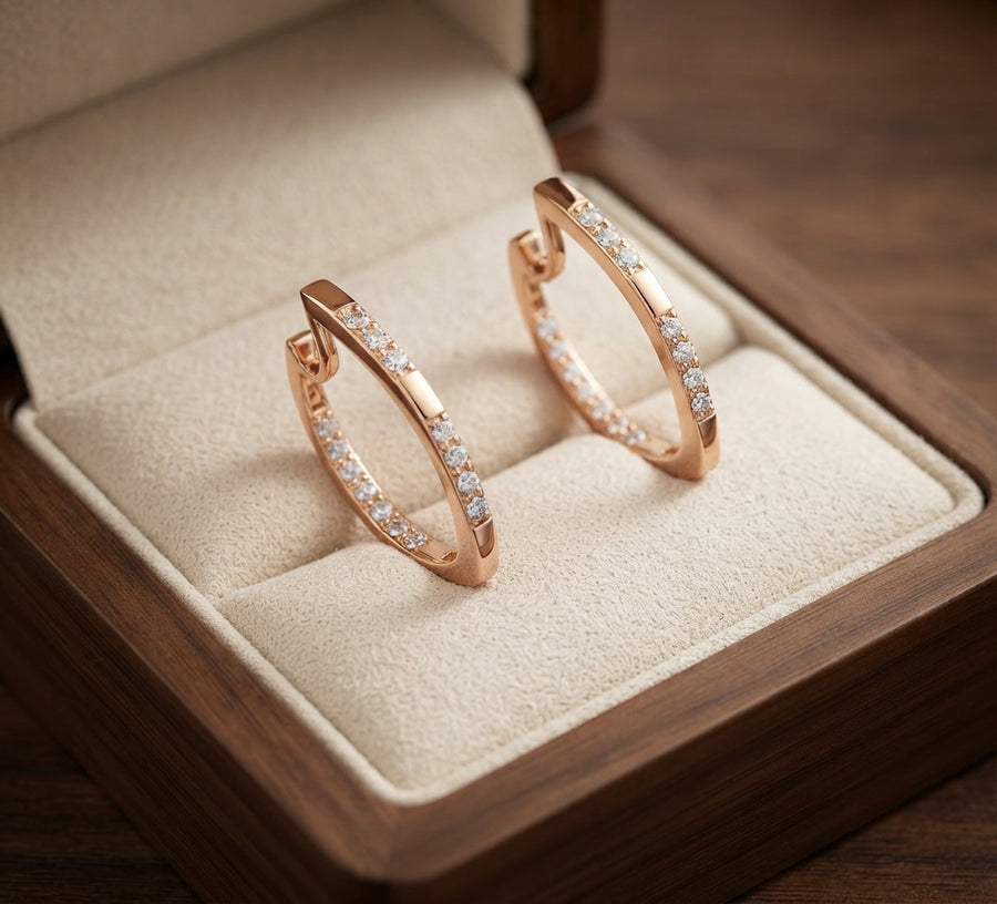 Aretes Exquisitos de Zirconia