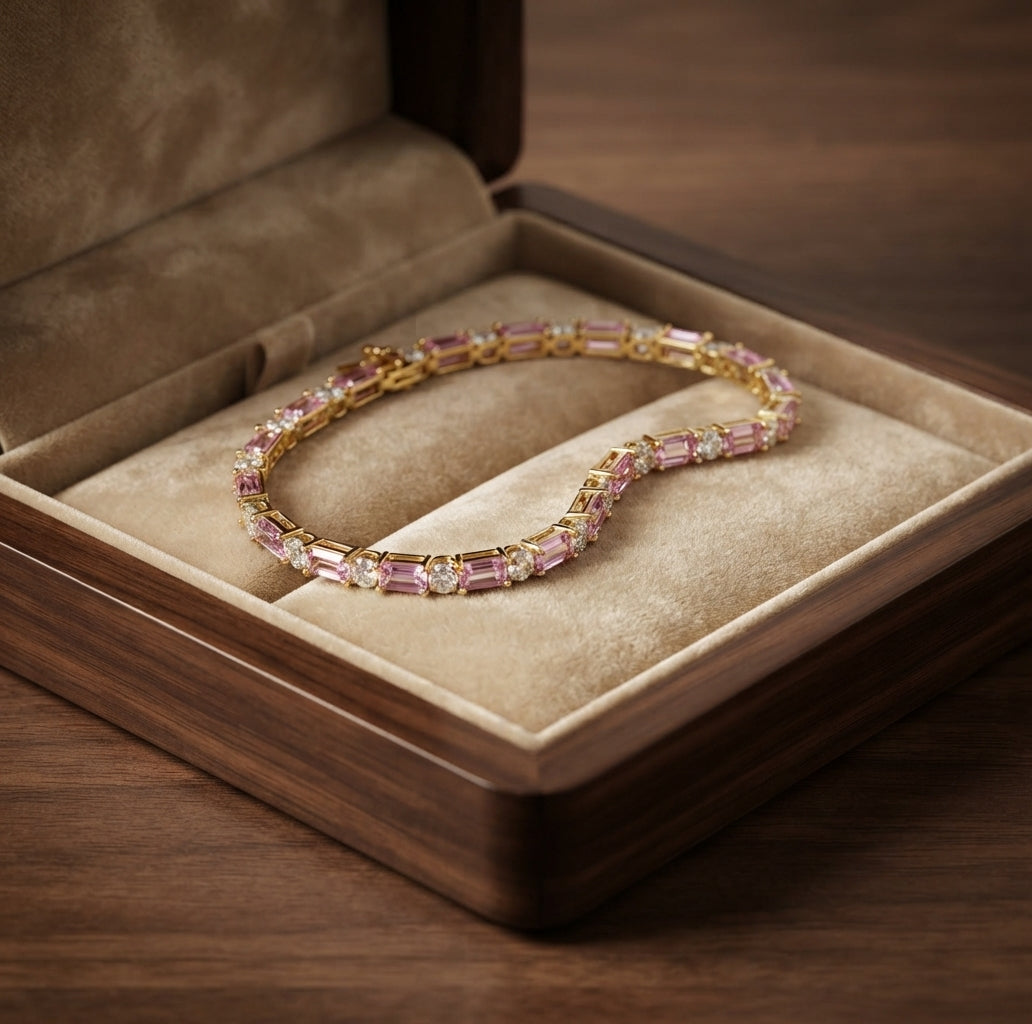 Pulsera de Tenis Destello de Peonía