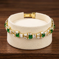 Pulsera de Tenis de Eslabón Verde