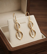 Aretes de Espiral Rayo de Sol