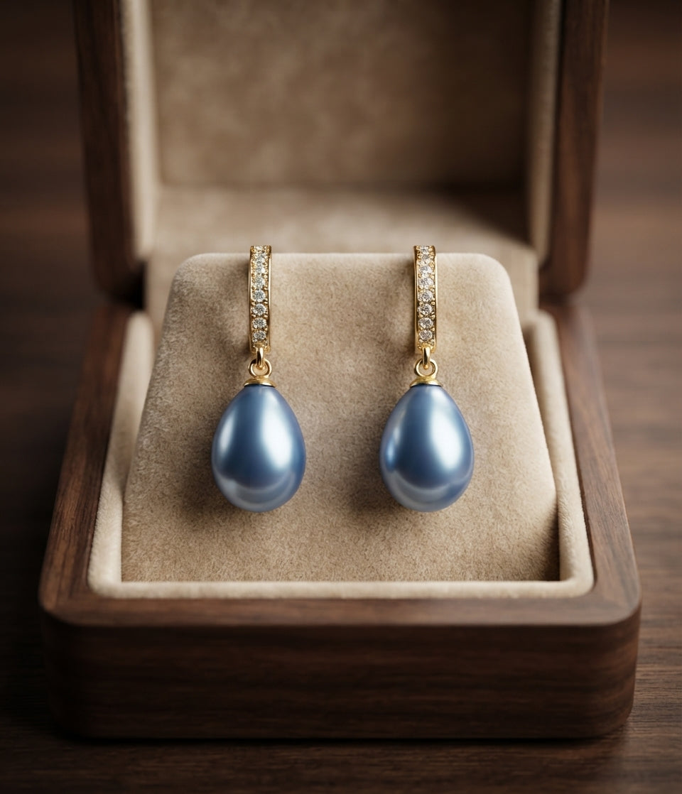 Aretes Rocío del Océano Azul