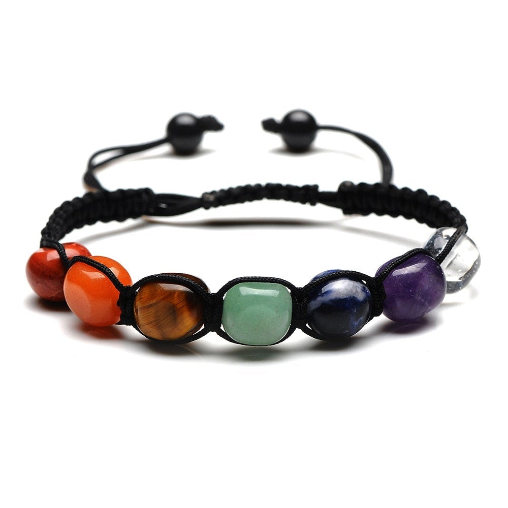 Pulsera de Riqueza de Piedras Mágicas Naturales Hecha a Mano