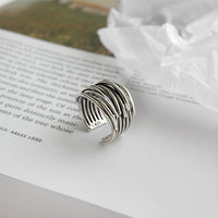 Anillo Ajustable en Capas en Plata Esterlina 925
