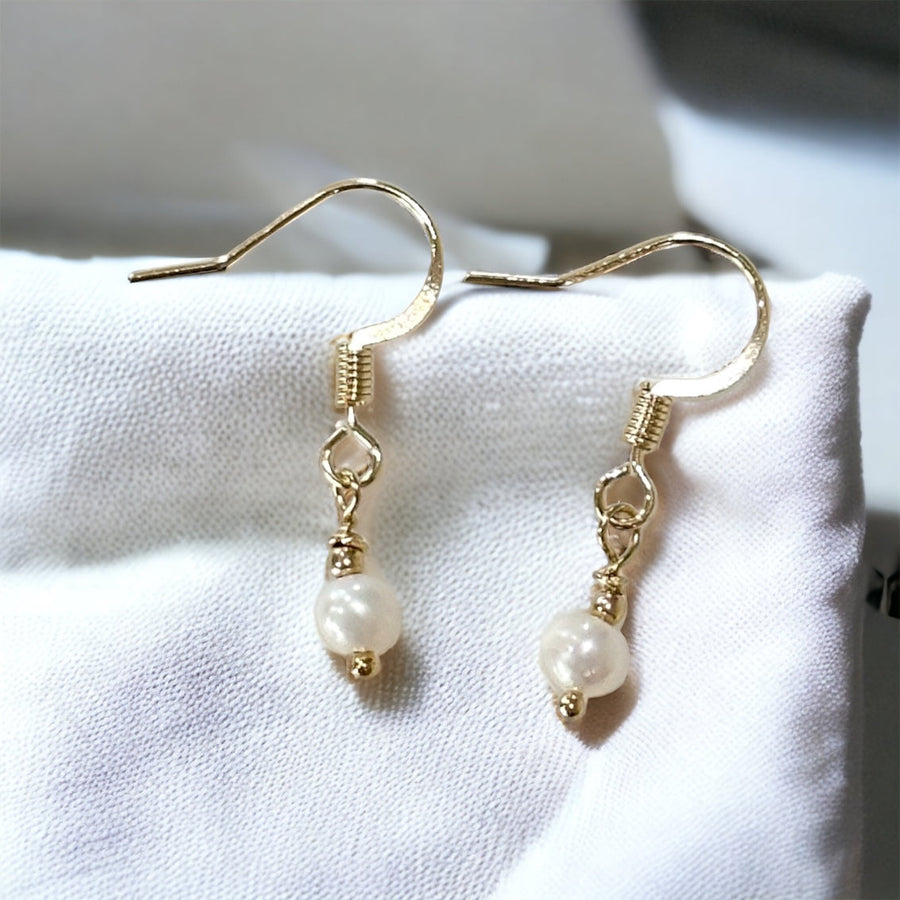 Aretes Greta de Perla de Agua Dulce