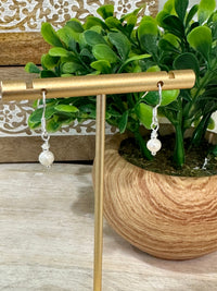 Aretes Greta de Perla de Agua Dulce