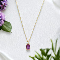 Collar Violetta de Amatista Baguette