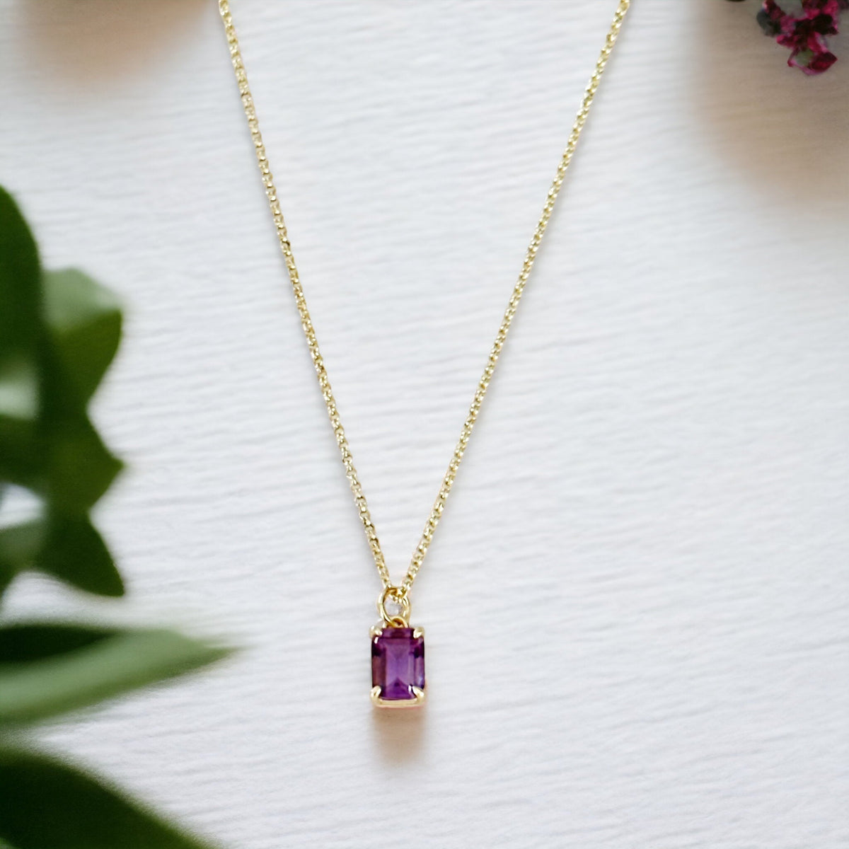 Collar Violetta de Amatista Baguette