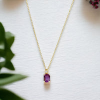 Collar Violetta de Amatista Baguette