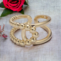 Anillo Vittoria de Doble Aro Trenzado - Oro o Plata