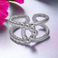 Anillo Vittoria de Doble Aro Trenzado - Oro o Plata