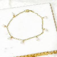 Pulsera Gina de Charm de Mini Perla