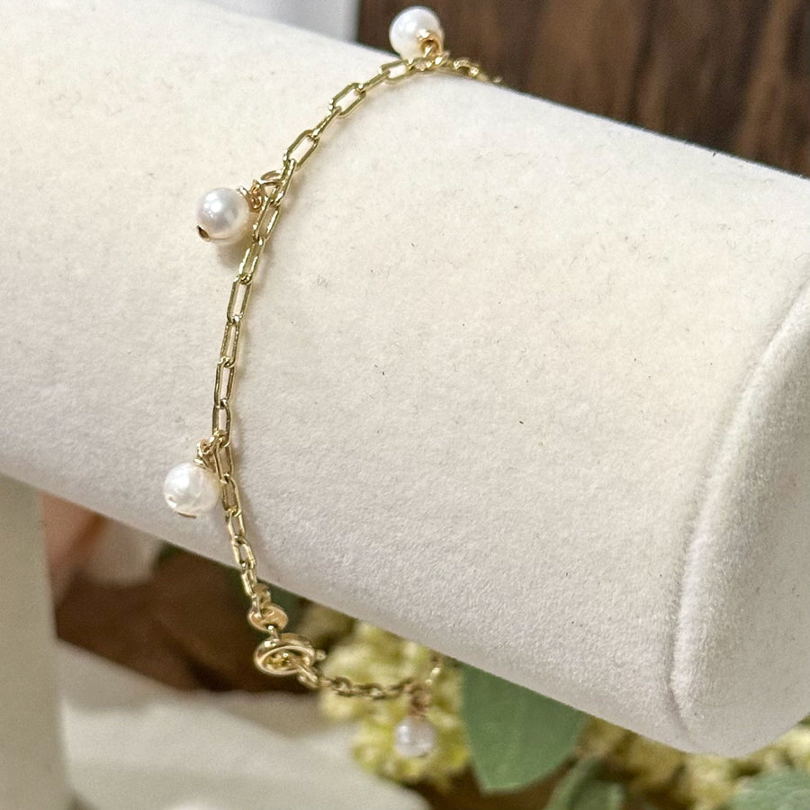 Pulsera Gina de Charm de Mini Perla