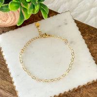 Pulsera Mea de Eslabones de Corazón